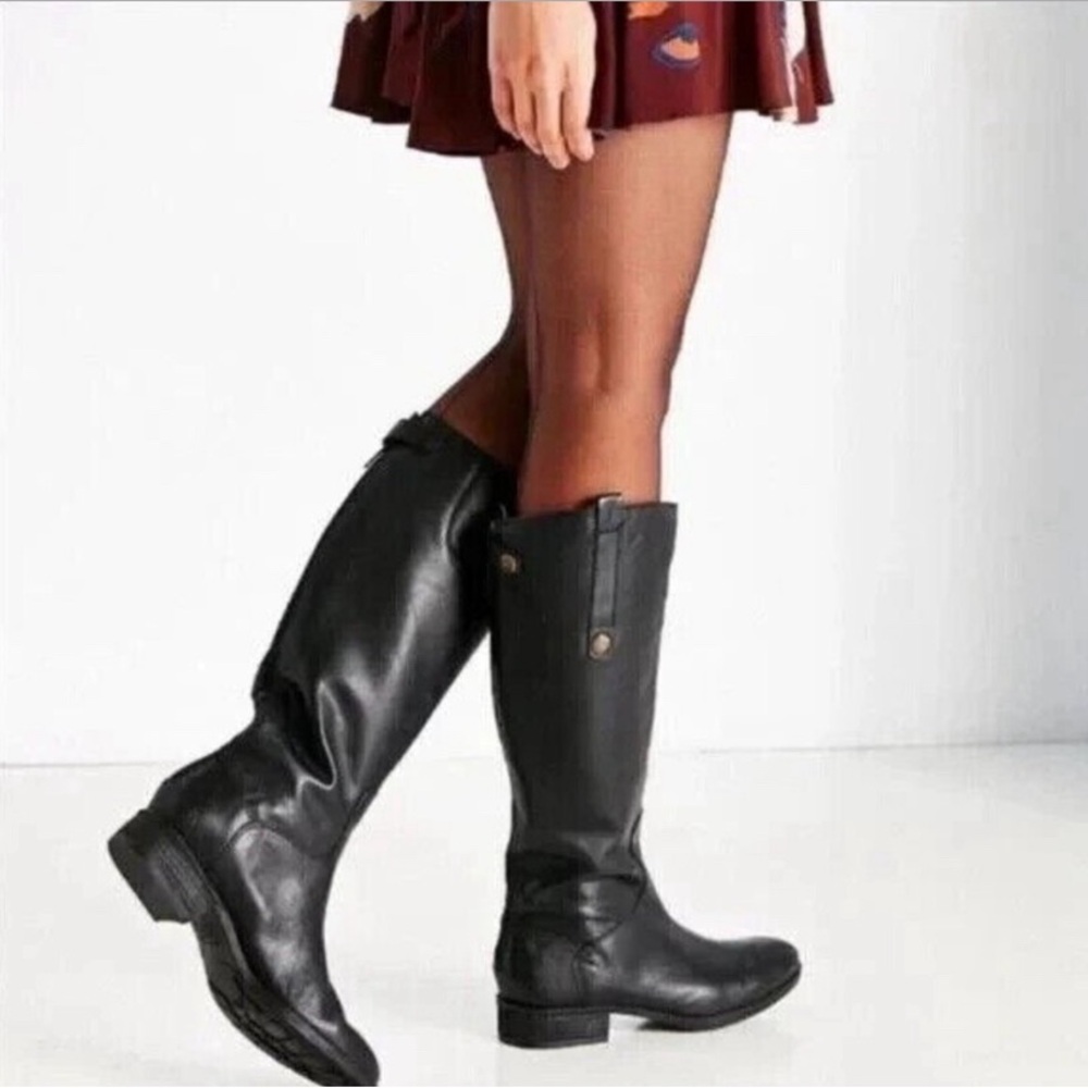 Sam Edelman Womens Black Leather Penny Knee High Boots Size US 5